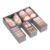 Lifewit 6-Pack Collapsible Fabric Drawer Organizers for Clothes Light Grey