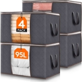 Lifewit 95L Clothes Storage Bags, Foldable Storage Boxes – Sold by Lifewit Home UK / FBA – Prime Members