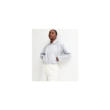 Light Blue Bubble Hem Bomber Jacket
