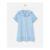 Light Blue Frill Sailor Collar Denim Mini Dress