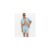 Light Blue Relaxed Waffle Drawstring Shorts
