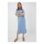 Light Blue T-Shirt Midi Dress