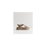 Light Brown Multi Strap Platform Sandals