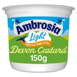 Light Low Fat & Reduced Sugar Custard Dessert Snack Pot 150g – 4 for £2