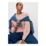 Light Pink Oversized Space Dye Jumper – L