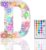 Light Up Letters, Glitter LED Letter Lights 18 Color Changing Diamond Alphabet Sign Night Light with Remote Control for Girls Gifts Birthday Bar Wedding Party Christmas Valentine Wall Table Decor – D