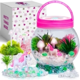 Light-Up Unicorn Terrarium Kit for Kids Creative Craft Gift for Girls Aged 6-12