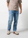 Light Wash Free Fit Straight Leg Jeans 44S