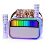 Lightning Deal-Ankuka Karaoke Machine for Kids and Adults, 2 Mics