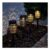 Lights4fun 4-Pack Black Moroccan Solar Garden Stake Lights IP44 Waterproof