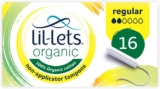 Lil-Lets 16 Organic Non-Applicator Tampons Regular
