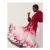 Lilian Floral Print Ombr Maxi Dress Red