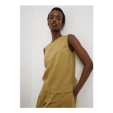 Lime Linen Blend Co Ord Vest Top Lime 8