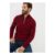 Lincoln Red Lambswool 1/4 Zip Knit Jumper