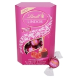Lindt Lindor Raspberry and Cream Chocolate Truffles 200g Box (Approx. 16 Balls)