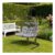 Linea Metal Frame Woven Rattan Hanging Egg Chair
