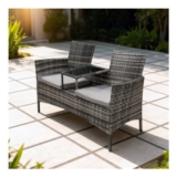 Linea Rattan Double Seat Weather Resistant Garden Bench