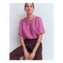 Linen Puff Sleeve Top