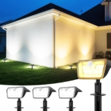 Linkind Solar Security Lights Outdoor with Motion Sensor, 3 Pack