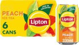 Lipton Ice Tea Peach Cans 6x330ml