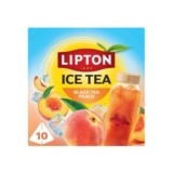 Lipton Peach Black Tea 10 Pyramid Bags Zero Calories