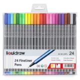 Liquidraw Multicolour Fineliner Pens – Set of 24 Assorted Colours