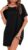 Litherday Womens Nightdress Cotton Short Sleeve Nightie Crew Neck Nightdress for Women Soft Breathable Sleepwear Ladies Nightshirt Loose Nightwear Loungewear S-XXL