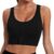 Litherday Womens Sports Bra High Impact Sports Bras Wireless Racer Back Support Bra with Pocket Removable Padded Adjustable Sports Tops Yoga Gym Running Crop Top S-XL