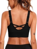 Litherday Womens Sports Bra Wirefree High Impact Sports Bras with Removable Pads Gym Bra for Yoga Running Crop Top
