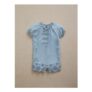 Little Edit Broderie Bow Denim Playsuit