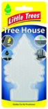 Little Trees Tree House Tree-Shaped Air Freshener Holder, Clear, Single Item, Green