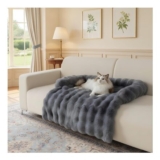 LiveGo Plush Pet Couch Cover, Washable Anti-Slip Sofa Protector