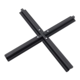 Living and Home Black Iron Cross-Shaped Garden Parasol Base