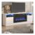 Living and Home White 2 Door 2 Shelf Fireplace TV Unit