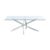 Livingandhome Clear Glass Top Coffee Table