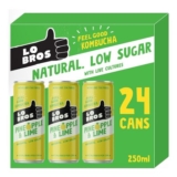 Lo Bros Pineapple & Lime Kombucha Sparkling, Low Sugar, Vegan – £14.25 S&S