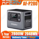(Local) AFERIY P280 Portable Power Station, 2800W AC Pure Sine Wave Output, 2048Wh LiFePO4 Battery (with code) UK Super Store