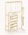 Lolalet Jewelry Organizer Stand, No Assembly Needed Display Storage with Rotating Earring Holder for Necklace Bracelet Rings, Galentines Valentines Gifts Room Dorm Decor for Women Girls -Gold