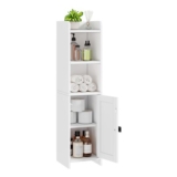 Lomojo Small Bathroom Storage Cabinet Corner, 20x20x78cm, White