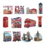 London Icons Fridge Magnets Souvenir Set of 12