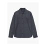 Long Sleeve Diagonal Stripe Jersey Monochrome Overshirt