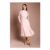 Long Sleeve Lace and Pleated Midi Shirt Dress