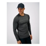 Long Sleeve Seam Free Tee in Grey