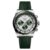 Longines Conquest 42mm Green rubber Strap Chronograph Automatic Mens Watch
