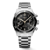 Longines Spirit Flyback 42mm Black Chronograph Dial Bracelet Watch L38214536