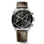 Longines Spirit Flyback Brown Leather Strap Watch