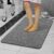 Loofah Shower Mat Non Slip Anti Mould 60×40 cm With Shower Puff PVC Machine Washable Bath Mats for Inside Outside Rectangular (Gray)