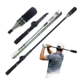 Lorjana Golf Swing Trainer with Adjustable Speed and Dual Click
