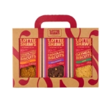 Lottie Shaws – Luxury Biscuit Box, 600g 3 Packs: Parkin, Shortbread & Triple Chocolate, Yorkshire Bakery