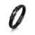 Loutade Mens Braided Leather Bracelet with Magnetic Clasp